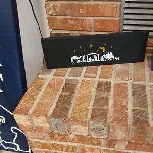 Black Nativity Scene Sign
